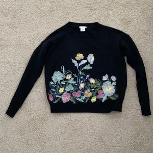 Embroidered Knit Sweater size M